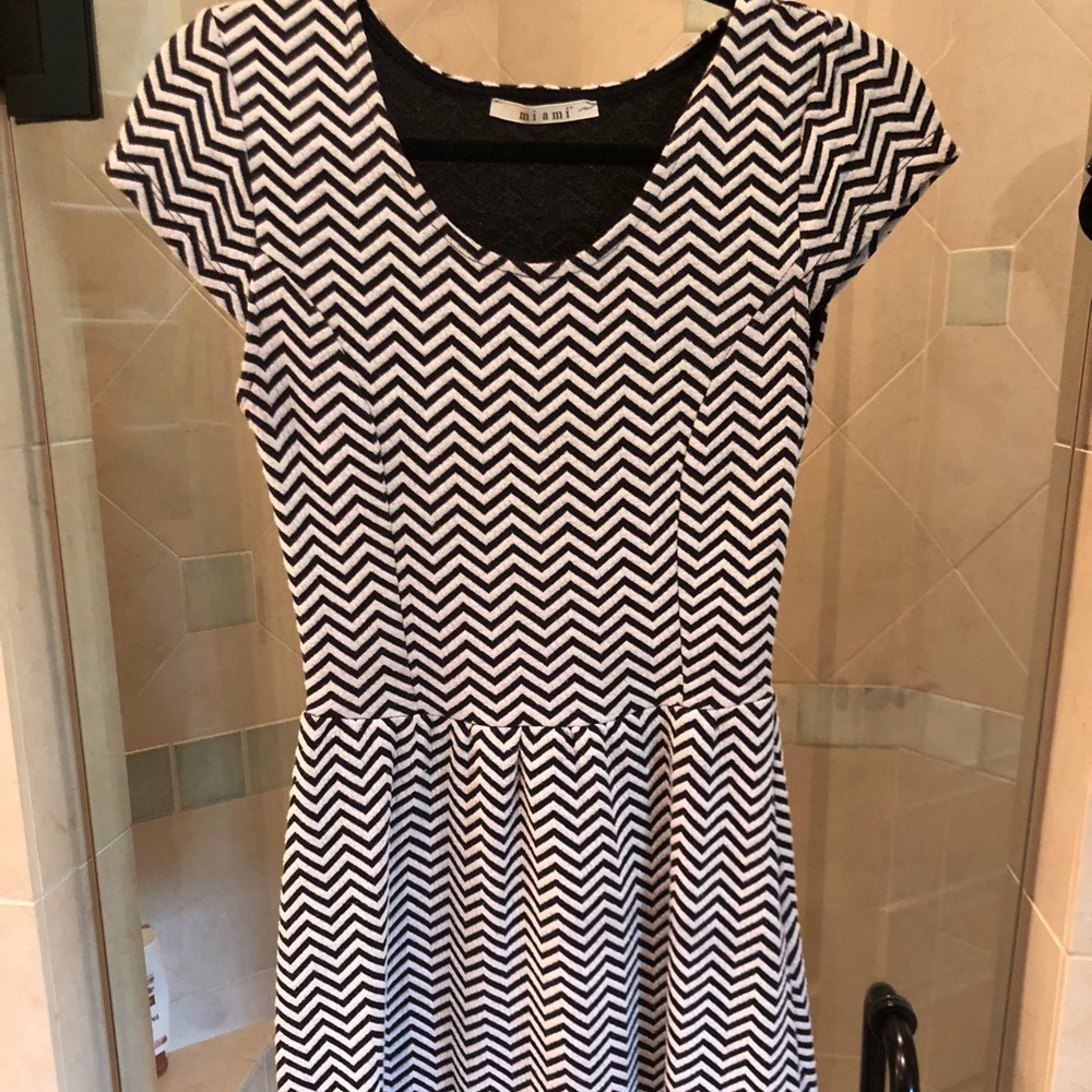 Black and white dress